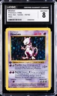 1999 POKEMON BASE SET 1ST EDITION HOLO #10/102 MEWTWO CGC 8