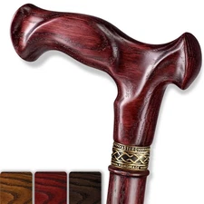 Walking Cane - Handmade, Ergonomic, Cane for Women - Wooden Walking Sticks