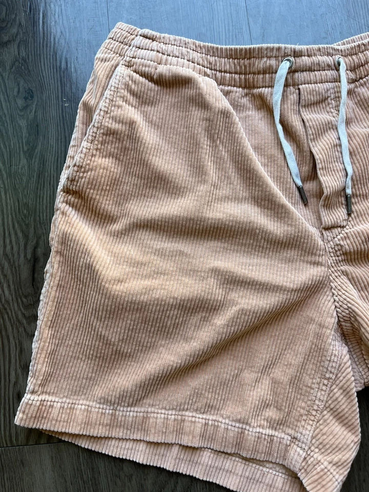 Pantalones Cortos Polo Ralph Lauren Pana Algodón Tostado Cordón Para Hombres Grande Salón Preppy Foto 2 de 4