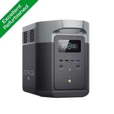 EcoFlow 2048Wh DELTA 2 Max Portable Power Station Solar Powered Generator Used