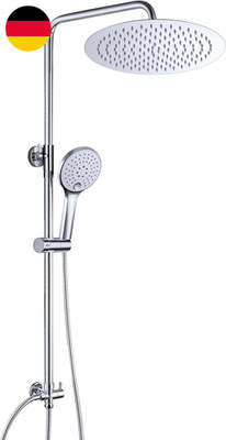 JOHO Edelstahl Duschset Ohne Armatur, Regendusche Duschsystem Wassersparend Mit