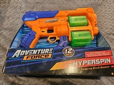 Adventure Force Hyperspin Rotating Drum Blaster with 12-Foam Darts SEALED NEW 