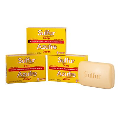 Biosulfur Grisi Sulfur Soap, Acne Treatment, Cleaner Bar Helps you... 