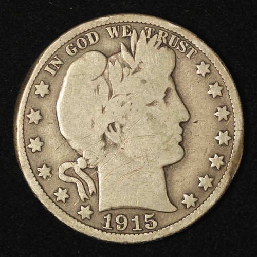 Mezzo dollaro da barbiere 1915-D 50c - spedizione gratuita USA - Foto 1 di 3