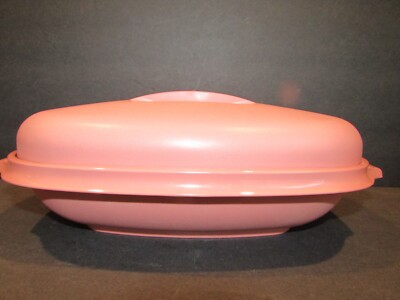 Tupperware TUPPERWARE Microwave Rice Vegetable Steamer DUSTY ROSE 6 Cups #1273-6
