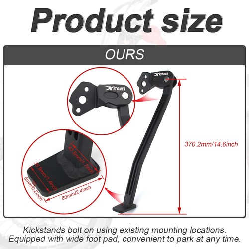 Rear Kickstand Foot Stand Support Fit For Yamaha YZ450F 2006-2009 Black - Bild 4 von 12