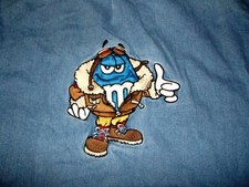 Vintage M&M Mars World Vegas Y2K button down shirt 2000s Blue denim Pilot XL