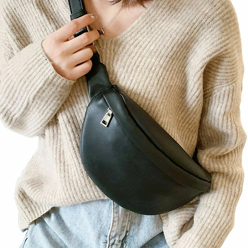 Bag Casual Women Chest Bag Shoulder Bags Female Pu Leather Belt