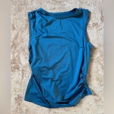 EleVen by Venus Williams Ruched Athletic Tank Top Blue Women's Size Large
