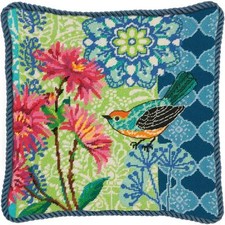 Dimensions Needlepoint Kit - Blue Floral