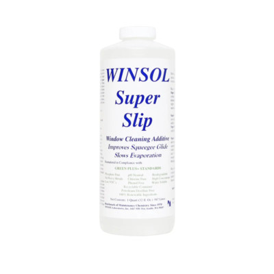 Winsol Super Slip (Quart) Squeegee Glide Additive Slow Evaporation Window Clean