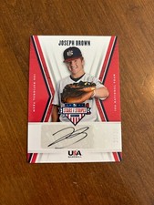 Joseph Brown 2019 USA Baseball Stars Stripes Auto 15U-JB Kansas City Royals /25