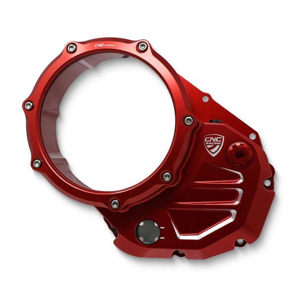 CNC Racing red clear oil clutch cover Ducati Monster S2R 800 2004