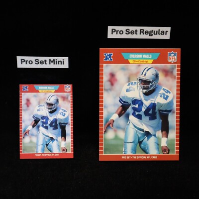1989 Everson Walls Dallas Cowboys Pro Set Mini #97... See Description