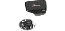 New Sline Carbon Fiber Gear Shift Knob Cover Trim Fit Audi A4l A5 Q7 Q5l