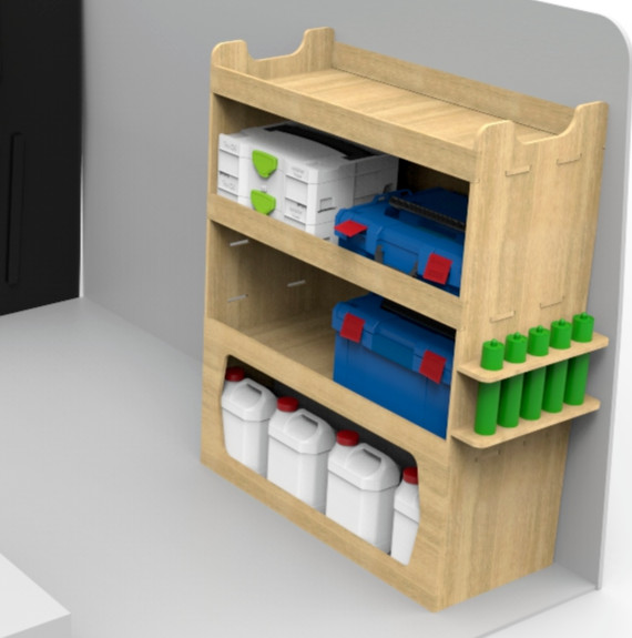 Vivaro Racking Shelving FITS EITHER SIDE OVER WHEEL ARCH 2001 to 2019- WR13
