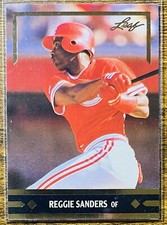 1991 LEAF GOLD ROOKIES REGGIE SANDERS CINCINNATI REDS #BC10 NM-MT
