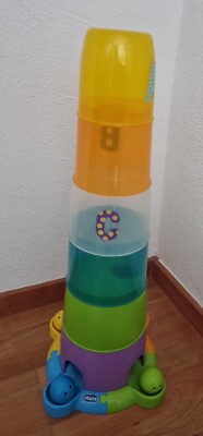 Chicco 09308 Turm Stapeln Spielturm Kugelturm Spielzeug Kinder Baby Buchstaben