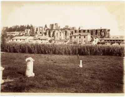 Anderson Rome Palazzo dei Cesari Large Original Albumen Photo Roma 1870c L577