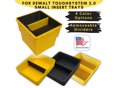FOR DEWALT ToughSystem 2.0 DWST08040 - SMALL TRAY INSERT Nesting Bin W/DIVIDER