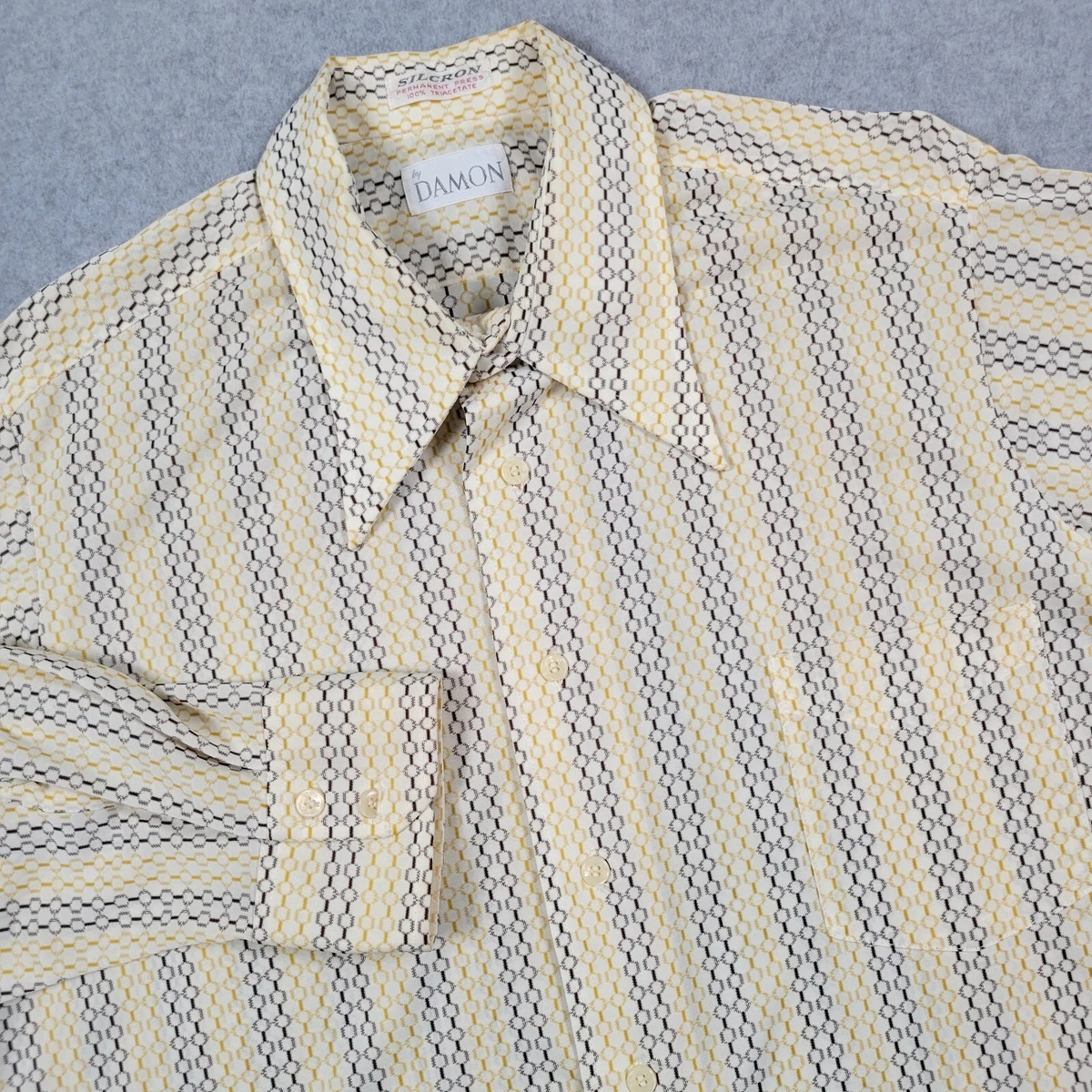 US Vintage 80-90s DAMON コットン100% 好配色 エメラルドグリーン 