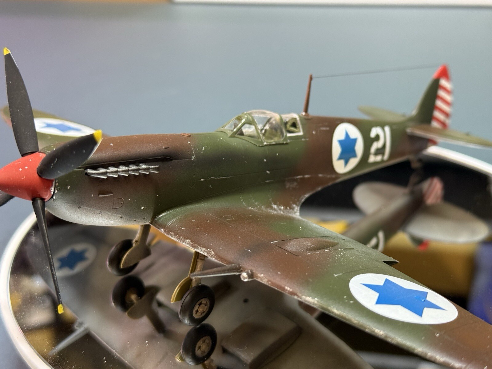 Built Model Supermarine Spitfire MkIX Israeli Defense Force 1/48 Scale ...