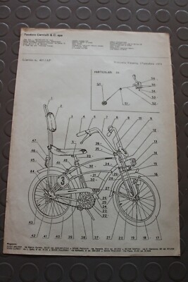 Brochure CARNIELLI GRAZIELLA CROSS RODEO SHIFT BAR Catalogo Bicicletta  Epoca '71 | eBay