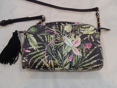 DENA TROPICAL PRINT FLORAL CROSSBODY HANDBAG