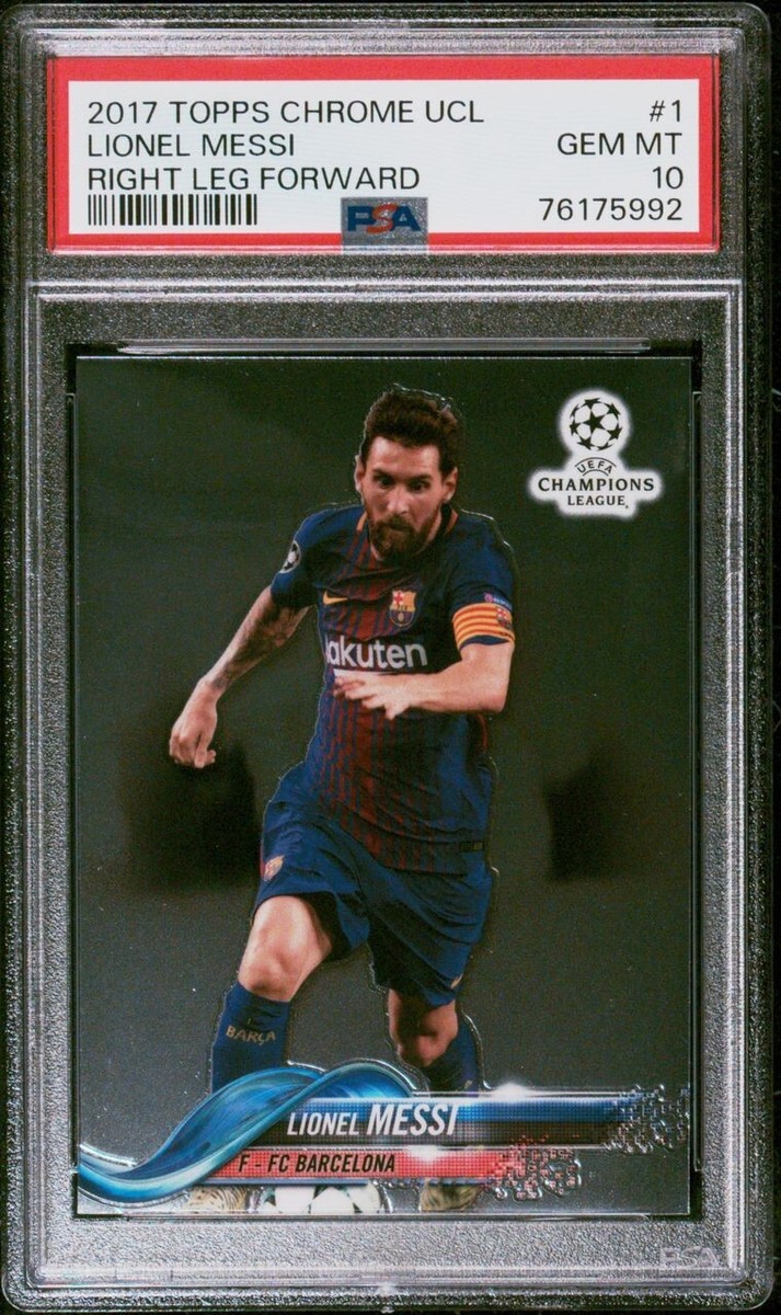 PSA10 2017 Topps Chrome UEFA メッシ #1