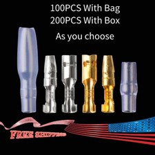 200/400Pcs 4.0mm Electrical Male Female Wire Crimp Connector Bullet Terminal