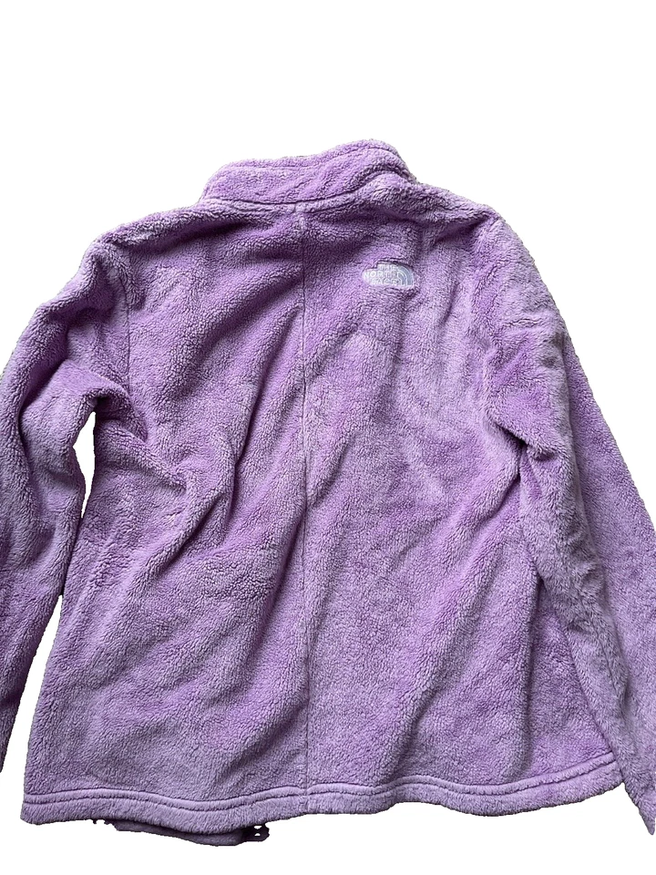 Jaqueta North Face Meninas XXL Lavanda Sherpa Pelúcia Zíper Frontal e Bolsos - Imagem 4 de 4