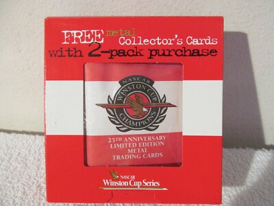 NASCAR WINSTON CUP CHAMPIONS 25TH ANNIV. LTD. ED. METAL TRADING CARDS (2) NIP | eBay NASCAR WINSTON CUP CHAMPIONS 25TH ANNIV. LTD. ED. METAL TRADING CARDS (2) NIP | eBay