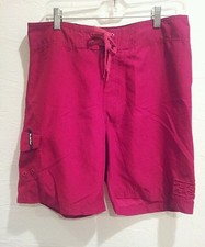Bilabong Board Shorts Mens sz 32 Red polyester beach swim water surf