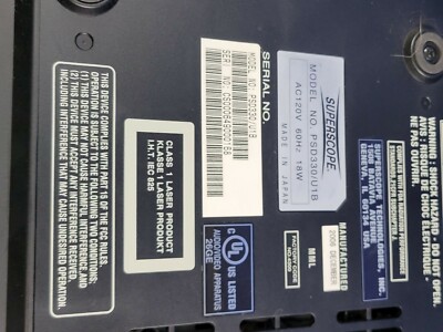 Superscope PSD330 CD Recorder System as-is parts repair | eBay