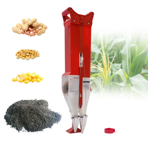 Manual Vegetable Seeder Handheld Garden Planter Tool Corn Peanut Seed Fertilizer - Foto 1 di 29