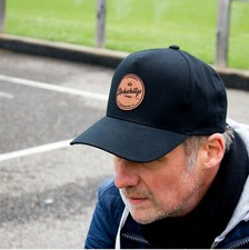 Stockschütze Stockschießen Echtleder Patch Eisstockschießen Mütze Geschenk