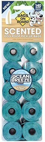 Bags on Board Strong, Leak Proof Dog Poop Pick-up Bags - Ocean Breeze scent (14 - Picture 1 of 7