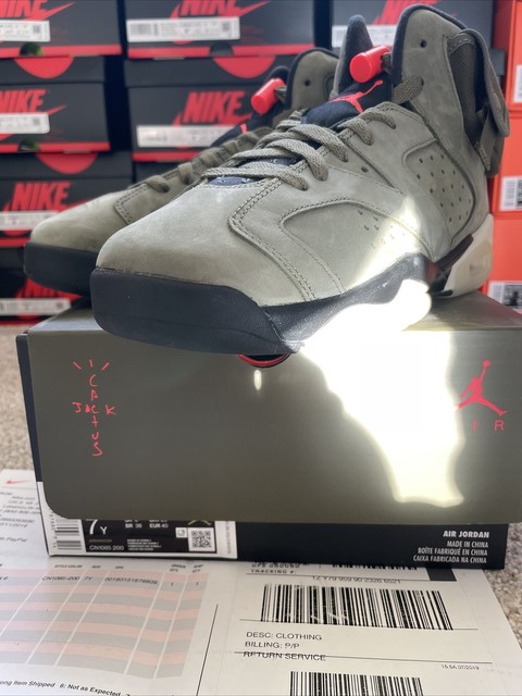 Jordan 6 Retro x Travis Scott Olive 2019 for Sale | Authenticity Guaranteed  | eBay