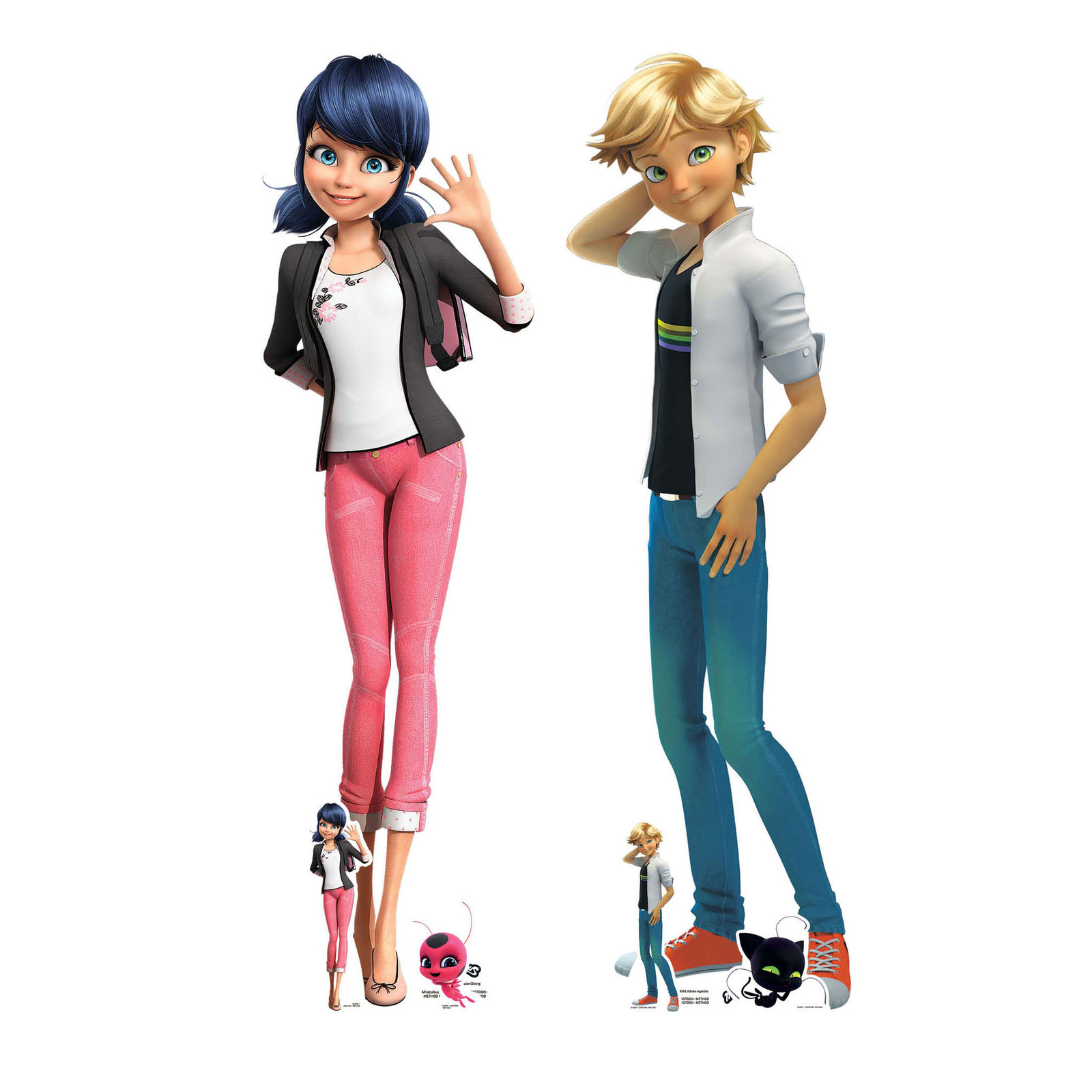 Marinette & Adrien from Miraculous Official Cardboard Cutouts Set of 2
