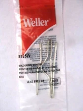2 Weller Soldering Iron Replacement Tips Fits Gun #8200  Model # 8125W   NEW