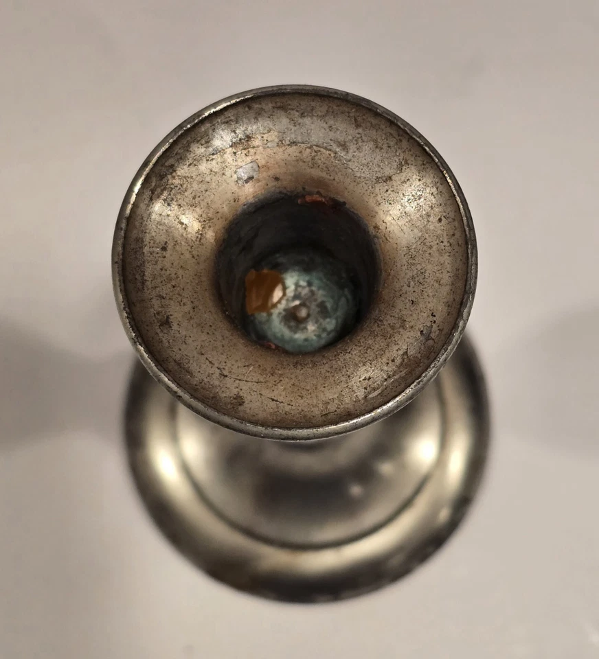 Candelabro cónico vintage ROYAL HOLLAND PELTRE Polonia Foto 4 de 4