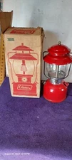 Coleman 200A195 Red Lantern And Original Box