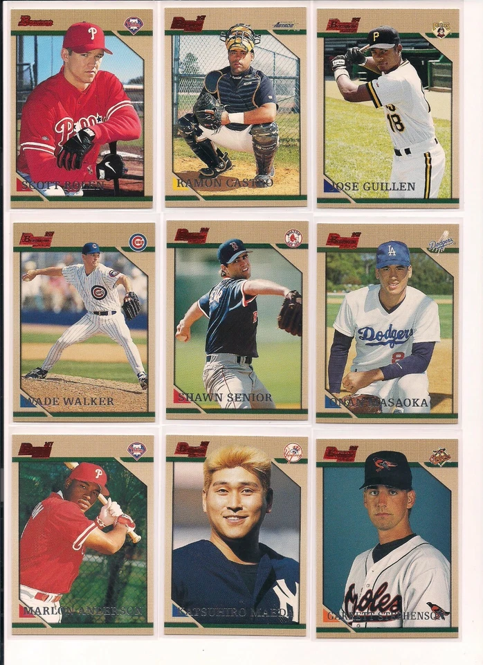 1996 Bowman Baseball Trading Cards / You Choose / Pick #s 251- 385 / mb44 - Image 3 of 4