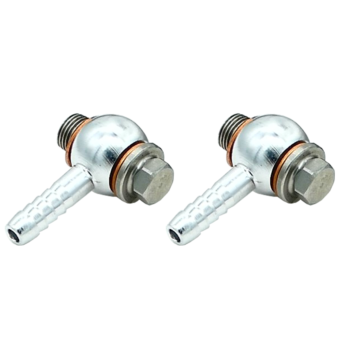 Perno De Banjo Para Válvula De Soplado TiAL BV50 - 1 Pieza, Acero Plateado Con Adaptador Y Arandelas