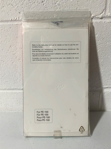 Brother SA-413 Large Embroidery Frame L X59027-003 Model PE-100 NEW in Package - Picture 3 of 3