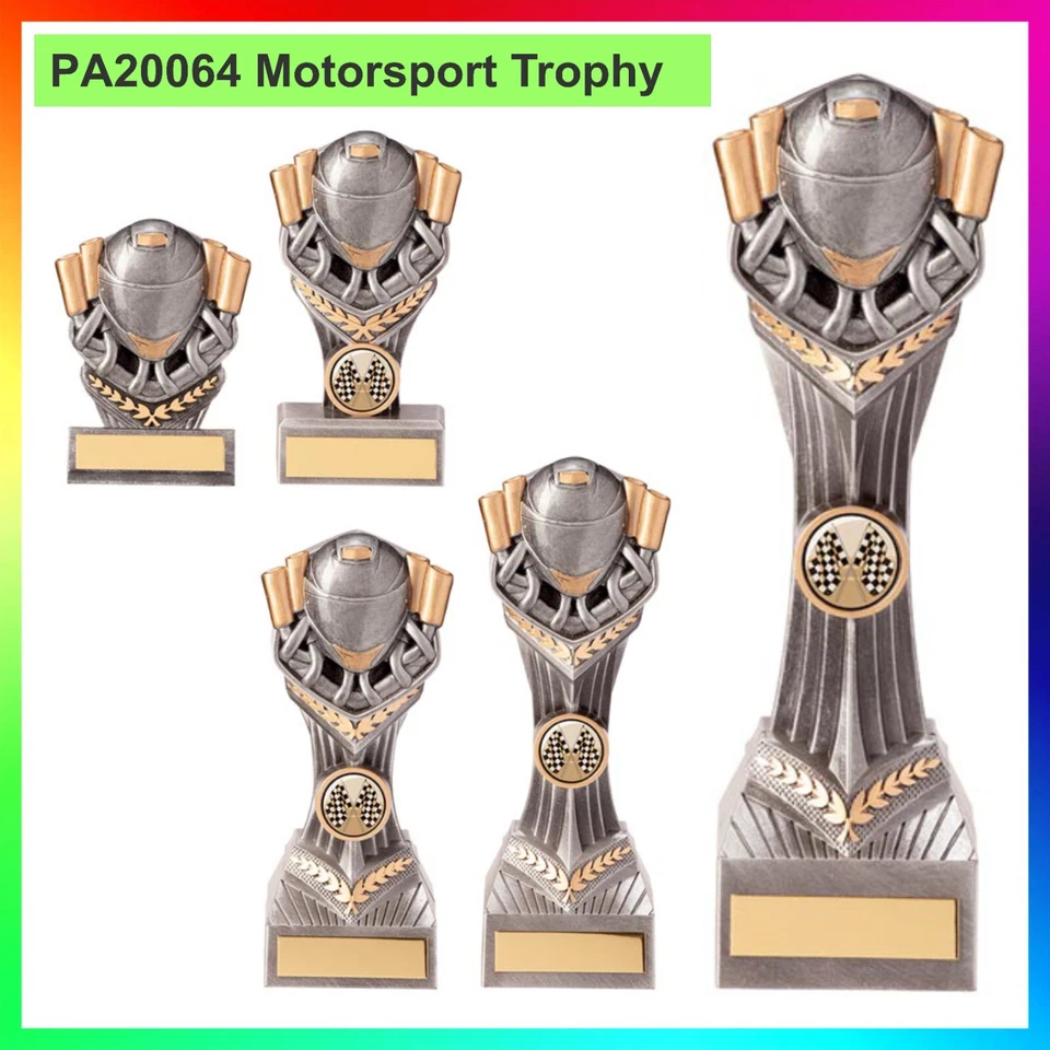 TROPHY PLANET MOTORSPORT TROPHY - Falcon Helm Award/Trophäen KOSTENLOSE GRAVUR im Wert von £ 6,99