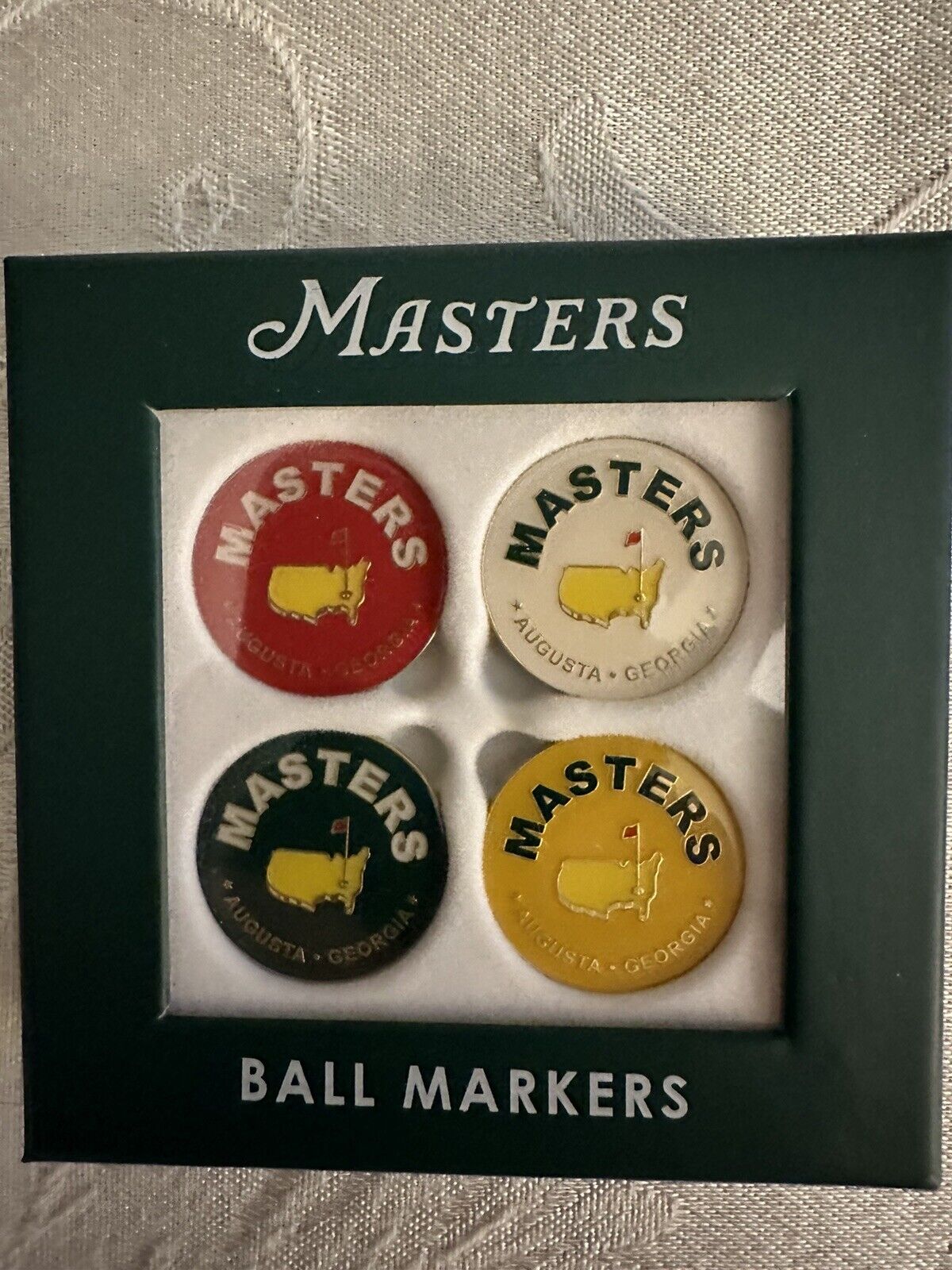 Masters Golf Ball Markers Set Of 4 Augusta National