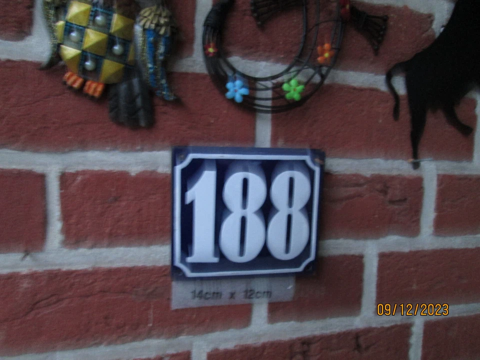 Hausnummer Emaille  14x12 Antik 190, 186, 188, 189, 192, 197, 198, 196, 134, 135 - Image 3 of 4