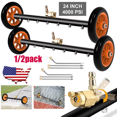 #ad #ad 1 2PACK Under Car Pressure Washer Undercarriage Cleaner Underbody Wash Broom 24quot; $75.98