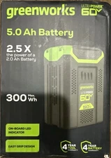Greenworks 60V Li-Ion Ultra Power 5.0 Ah Battery Pack -BRAND NEW